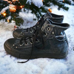 CONVERSE ALL STAR *VINTAGE 2007* Dk Blue/Gray Denim w Pocket Size 6M / 8W